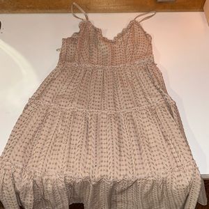 Brand new mauve / taupe ish dress. Stops above the knee. V - line casual